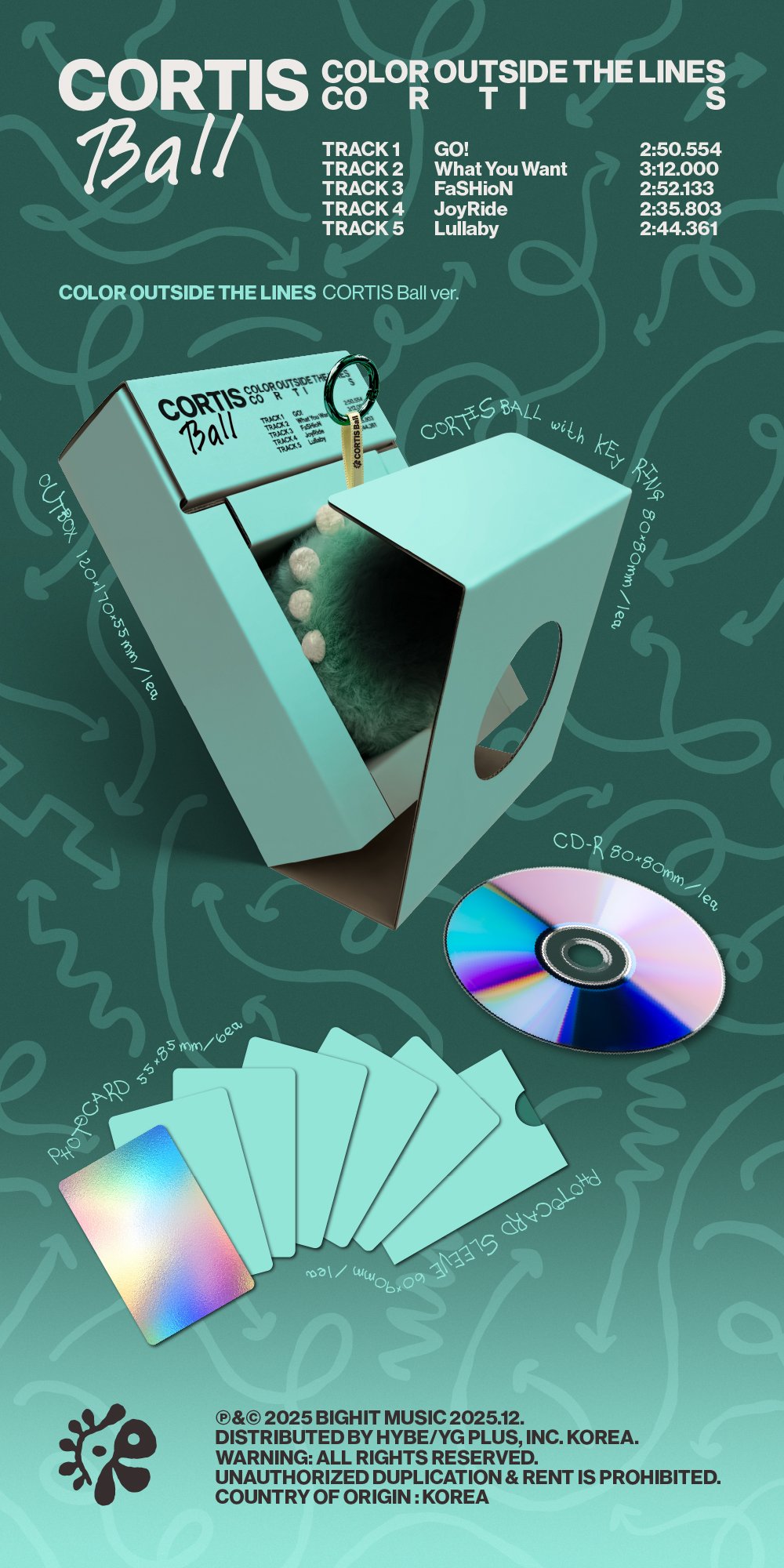 K-POP・アジア color outside the lines cortis ball ver. CORTIS - COLOR OUTSIDE THE LINES (CORTIS Bowl ver.) | Musica